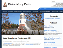 Tablet Screenshot of divinemercynh.org
